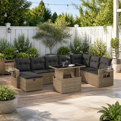 Comfortable 9-Piece Outdoor Sofa Set for Your Home