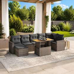 Comfortable and Versatile 8 Piece Garden Sofa Set