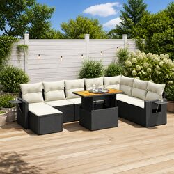 Comfortable 9 Piece Garden Sofa Set with Practical Features
