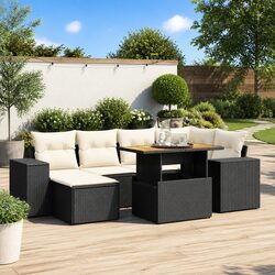Comfort and Value in 7 Piece Garden Sofa Set with Cushions