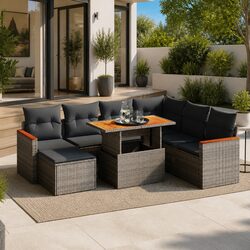 Comfortable and Practical 8-Piece Garden Sofa Set