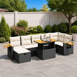 Comfortable and Versatile 8 Piece Garden Sofa Set