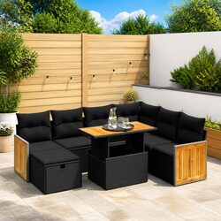 Comfort and Value in an 8-Piece Garden Sofa Set