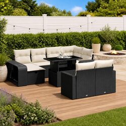 Reliable 11-Piece Outdoor Sofa Set with Comfortable Cushions