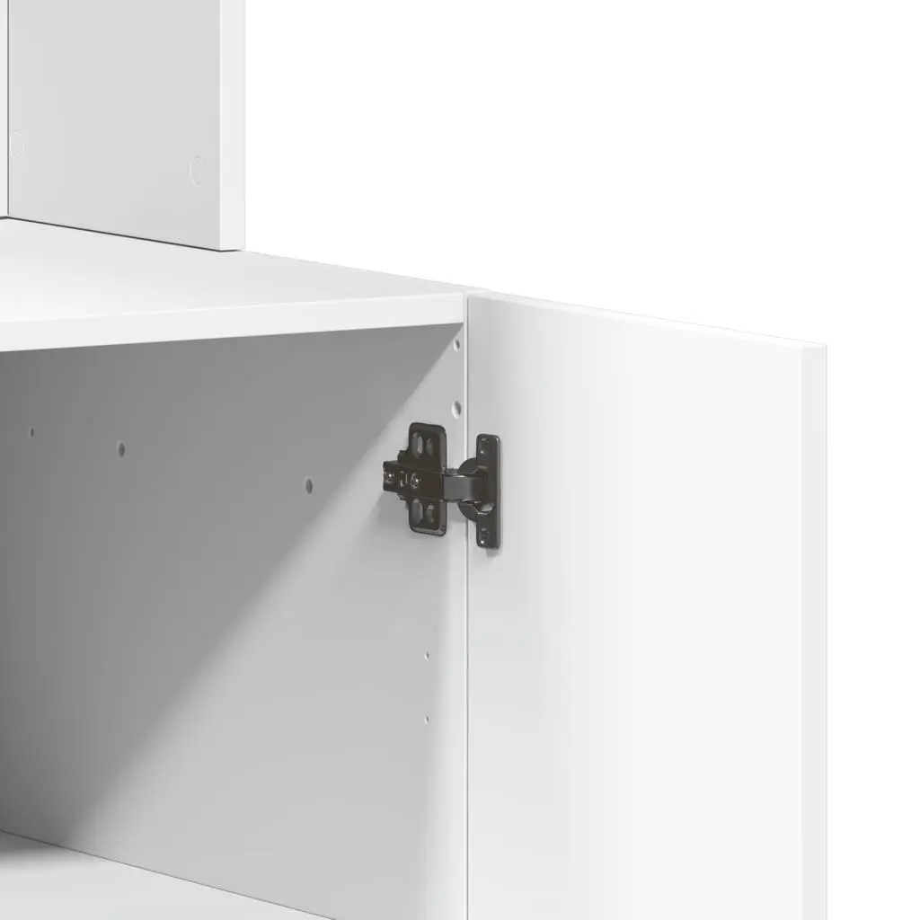 Kitchen Cabinet Storage Unit White Engineered Wood 95x50x180cm