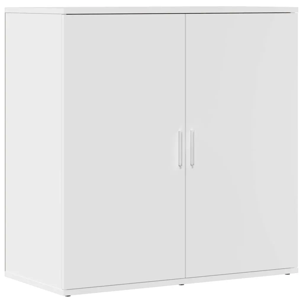 Sideboard Cabinet Storage Buffet 79x38x80 cm White 2 Piece Engineered Wood