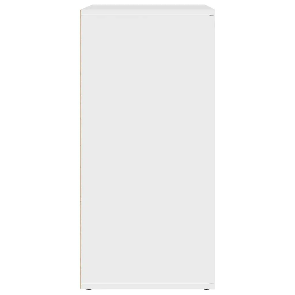 Sideboard Cabinet Storage Buffet 79x38x80 cm White 2 Piece Engineered Wood