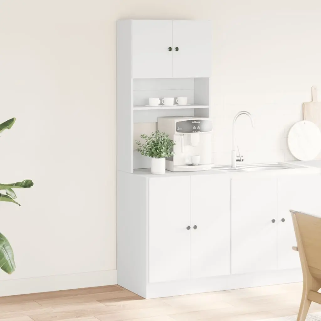Kitchen Cabinet White Storage Unit Cupboard Doors Drawers Engineered Wood