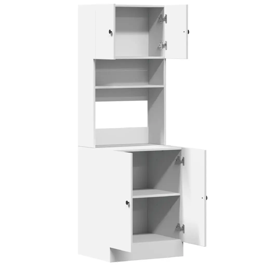 Kitchen Cabinet White Storage Unit Cupboard Doors Drawers Engineered Wood