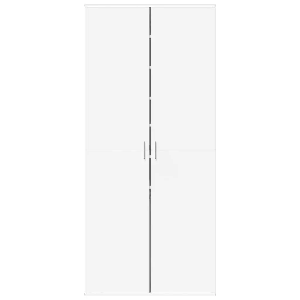 Shoe Cabinet Storage Organizer Tall Wardrobe White 80 x 39 x 178 cm
