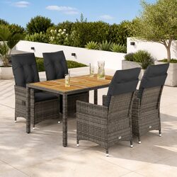 Durable and Comfortable 5 Piece Garden Dining Set