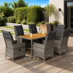 Reliable 7 Piece Garden Dining Set with Comfort and Quality
