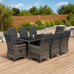 Comfortable and Practical 9-Piece Garden Dining Set