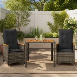 Comfortable and Practical Grey Bistro Set
