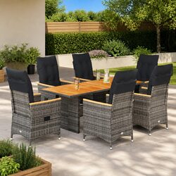Quality 7 Piece Garden Dining Set with Comfort in Mind