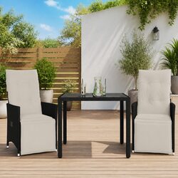 Comfortable Black Bistro Set Perfect for Outdoor Relaxation