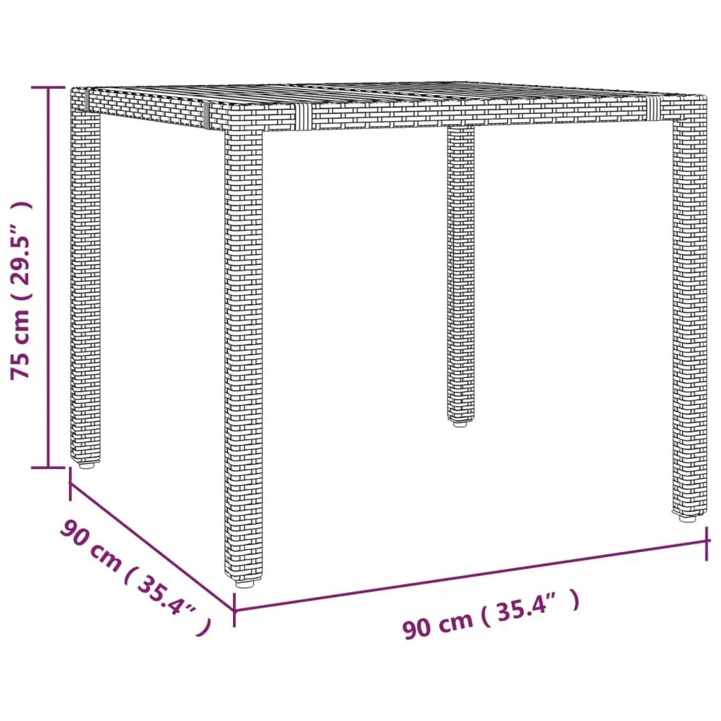 Grey 3-Piece Outdoor Bistro Set