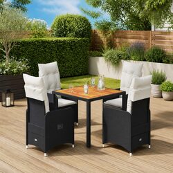 5-Piece Garden Bistro Set with Comfort and Practicality