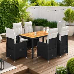 Comfortable and Durable 7 Piece Garden Bistro Set