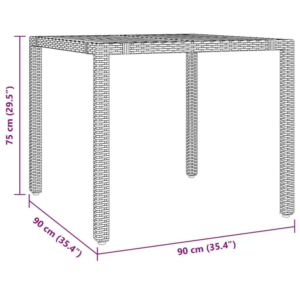 5 Piece Grey Outdoor Bistro Set Garden Furniture with Cushions PE Rattan