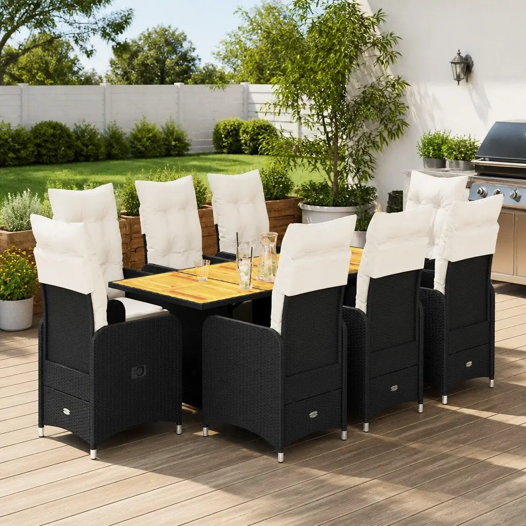 9-Piece Bistro Set for Comfort and Style