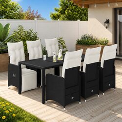 Comfortable 7 Piece Bistro Set with Practical Design