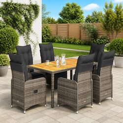 Comfortable 7 Piece Garden Bistro Set for Your Outdoors