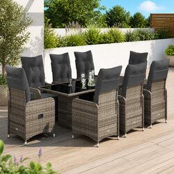 Comfortable and Stylish 9 Piece Outdoor Bistro Set