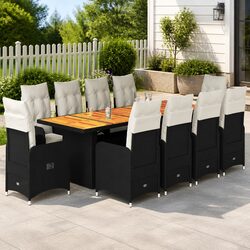 Value-Focused 11 Piece Garden Bistro Set with Cushions