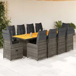 Comfortable 11-Piece Bistro Set for Outdoor Relaxation