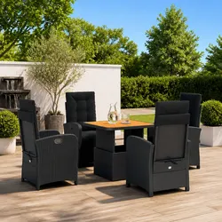 Warm and Reliable: 5 Piece Garden Dining Set