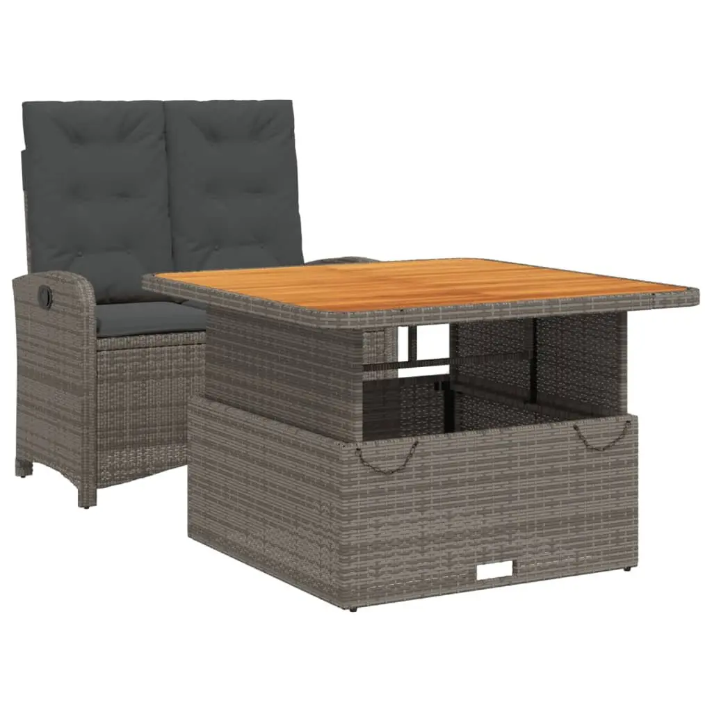 Grey Garden Dining Set with Comfort and Style