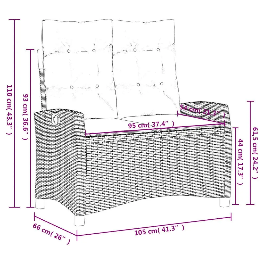 2-Piece Garden Dining Set