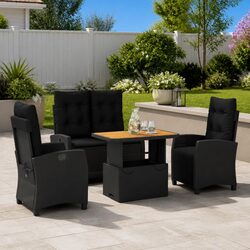 Reliable 4 Piece Outdoor Dining Set for Lasting Use