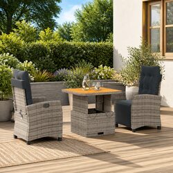 Practical and Stylish 3 Piece Garden Dining Set