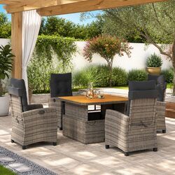 Warm and Functional 5 Piece Garden Dining Set