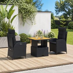 Comfortable and Reliable 3 Piece Garden Dining Set
