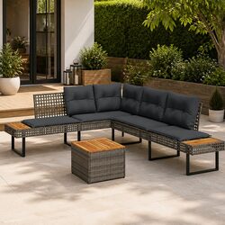 Practical Garden Sofa Set with Cushions for Value Seekers