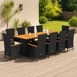 Comfortable and Practical 11-Piece Garden Dining Set
