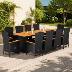 Comfortable 11 Piece Garden Dining Set for Great Value