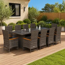 Reliable 11 Piece Garden Dining Set with Practical Features