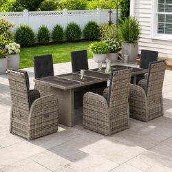Comfortable and Stylish 7 Piece Outdoor Dining Set