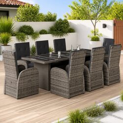 Reliable 9 Piece Garden Dining Set for Comfort and Value