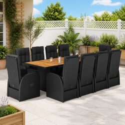 Comfortable and Stylish 11 Piece Garden Dining Set