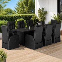 Value-Packed 9-Piece Outdoor Dining Set with Comfort