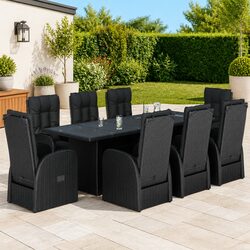 Comfortable Outdoor Dining Set - 9 Pieces of Value
