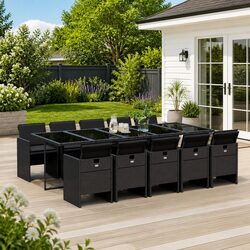 Reassuringly Comfortable 11-Piece Garden Dining Set