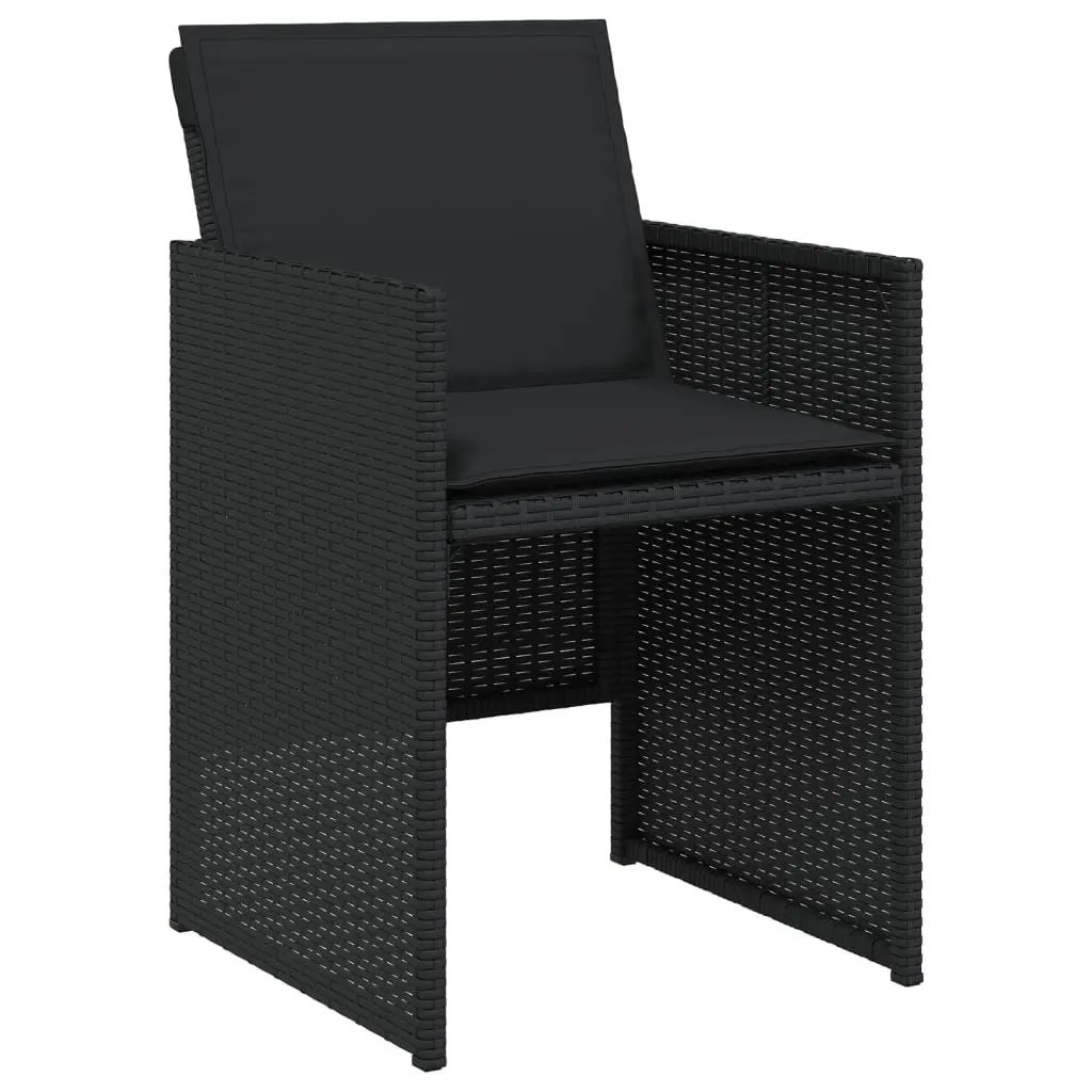13 Piece Outdoor Dining Set Garden Patio Furniture Foldable Black