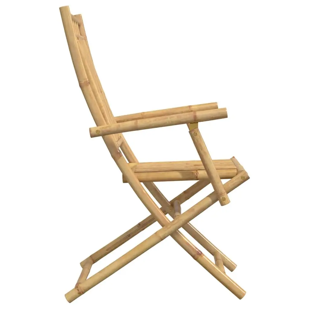 Folding Garden Chairs Set 4 Piece Outdoor Seating with Armrests Backrest Brown