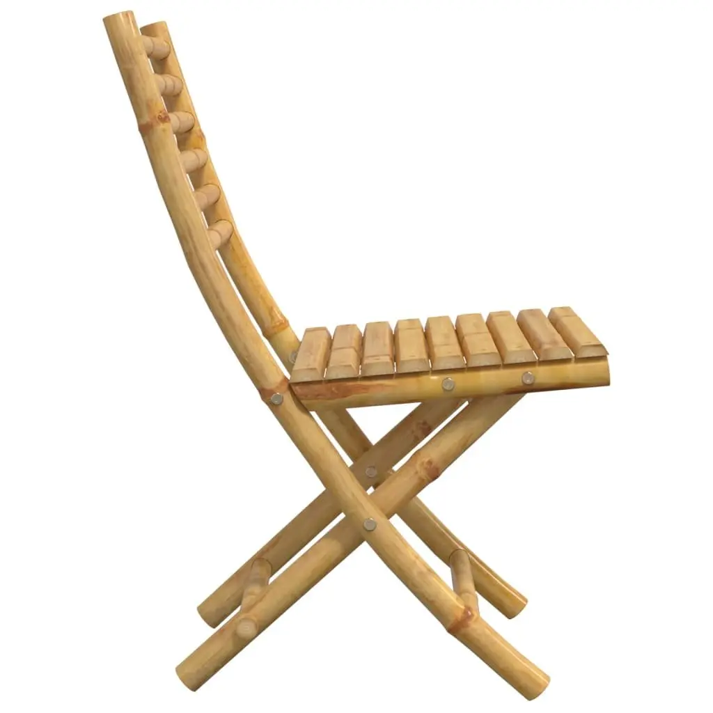 Folding Garden Chairs Outdoor Seating 43x54x88 cm Brown 4 Piece